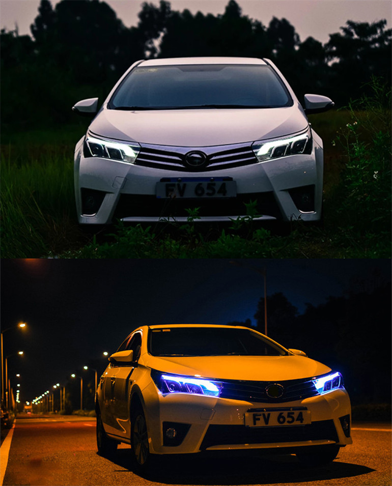Car Lights For Corolla LED Headlight 20 14-20 16 Front Fog Lamp High Beam Headlights Turn Signal Driving Light