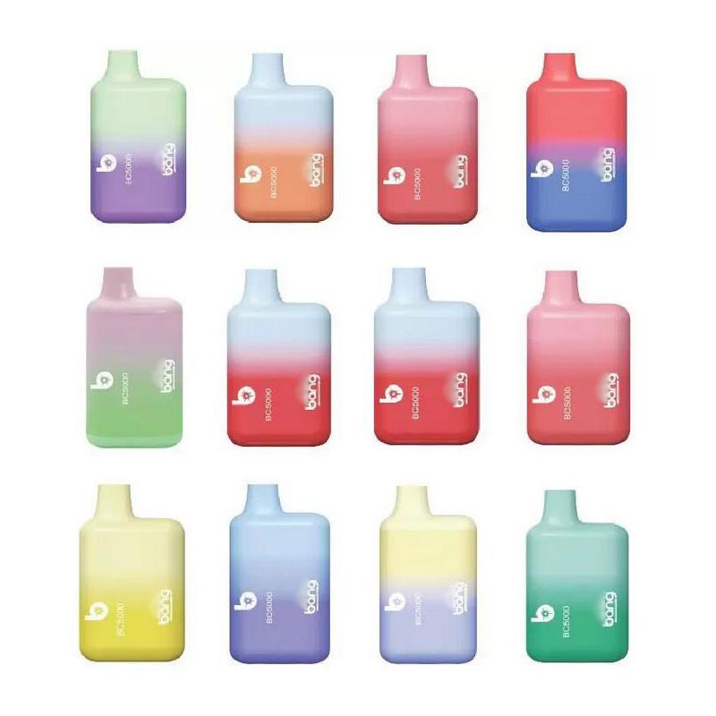 BANG BC 5000 Disposable Electronic Cigarette 5000 Puffs Vape Mod Device Rechargeable Battery 
BANG BC 5000 Disposable Electronic Cigarette 5000 Puffs Vape Mod Device Rechargeable Battery