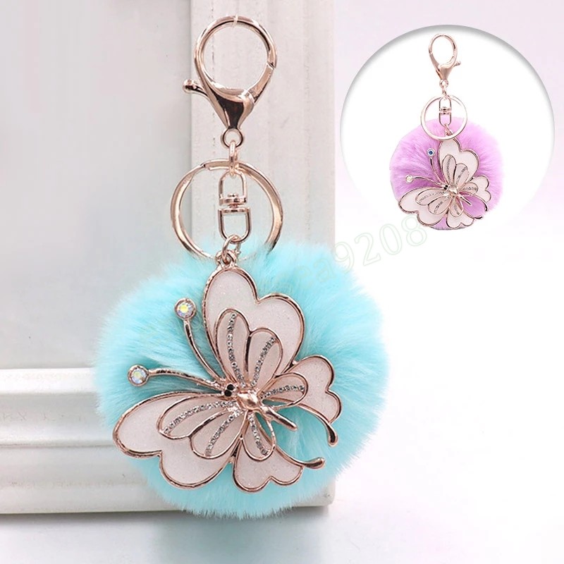 Fashion Butterfly Key Ring Creative Car Couple Key Chain Rex Rabbit Plush Ball Bag Keychain Charm Pendant
Fashion Butterfly Key Ring Creative Car Couple Key Chain Rex Rabbit Plush Ball Bag Keychain Charm Pendant