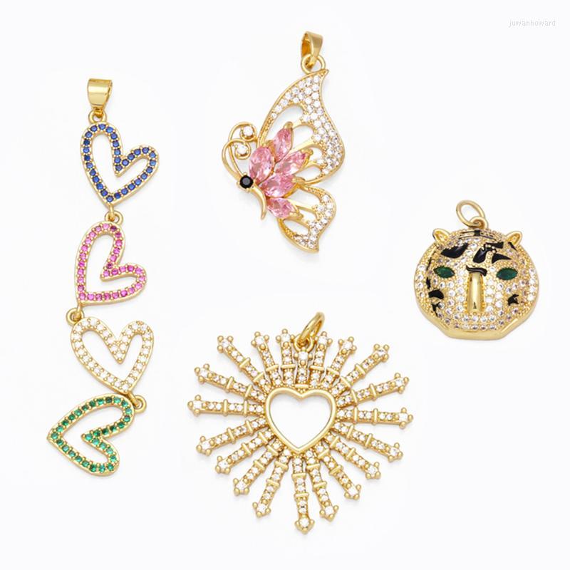 Pendant Necklaces Large Cute Heart Butterfly Pendants For Necklace Making DIY Gold Plated Copper Zirconia Accessories Jewelry Pdta701Pendant
Pendant Necklaces Large Cute Heart Butterfly Pendants For Necklace Making DIY Gold Plated Copper Zirconia Accessories Jewelry Pdta701Pendant