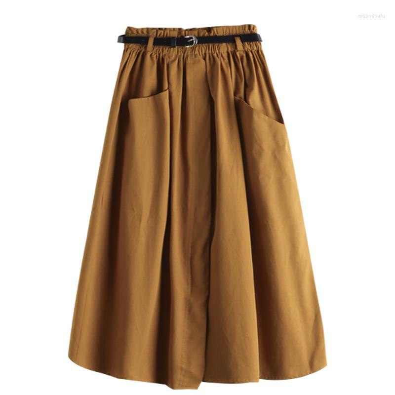 Skirts 2022 Spring Solid Color Leisure High Waist Thin Pocket Belt Wearing Work Clothes Half Length A-line Skirt FemaleVersatile
Skirts 2022 Spring Solid Color Leisure High Waist Thin Pocket Belt Wearing Work Clothes Half Length A-line Skirt FemaleVersatile