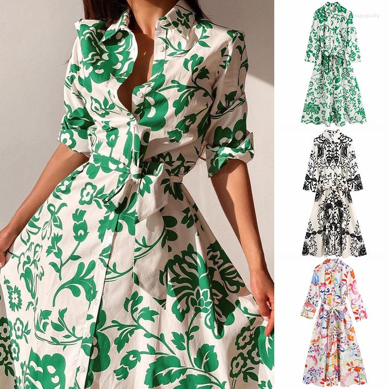 Casual Dresses Bohemian Maxi Dress 2022 Summer Women Sundress Vintage Printing With Belt Elegant Party Long Vestido Robes, Green
Casual Dresses Bohemian Maxi Dress 2022 Summer Women Sundress Vintage Printing With Belt Elegant Party Long Vestido Robes, Green