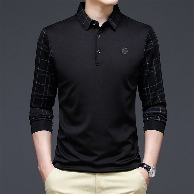 Men's Polos Ymwmhu Fashion Solid Polo Shirt Men Korean Fashion Clothing Long Sleeve Casual Fit Slim Man Polo Shirt Button Collar Tops 220826, Navy blue
Men's Polos Ymwmhu Fashion Solid Polo Shirt Men Korean Fashion Clothing Long Sleeve Casual Fit Slim Man Polo Shirt Button Collar Tops 220826, Navy blue
