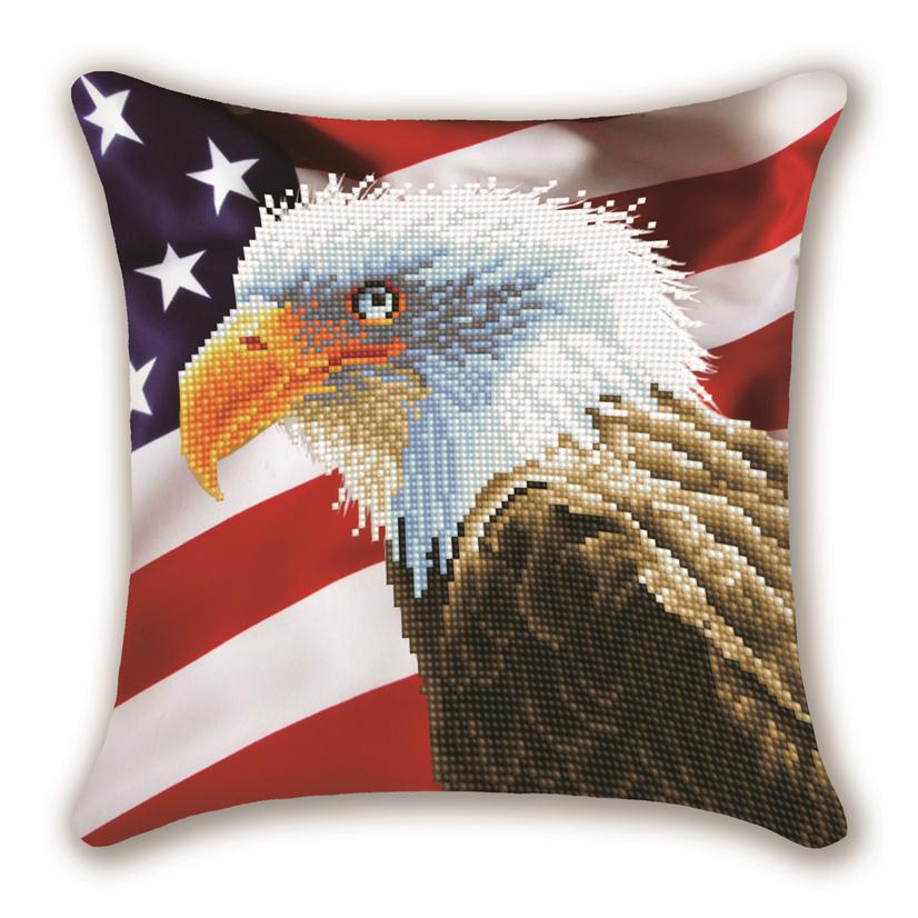 Flag with Eagle Partial AB Diamond Mosaic Paintings Cushion Cover Cross Sti268T 
Flag with Eagle Partial AB Diamond Mosaic Paintings Cushion Cover Cross Sti268T