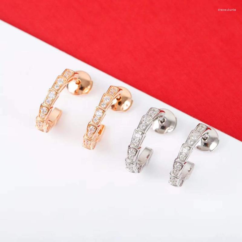 Stud Classic S925 Sterling Silver Personalized Snake Bone Ladies Earrings European Jewelry Party Christmas GiftStud StudStud
Stud Classic S925 Sterling Silver Personalized Snake Bone Ladies Earrings European Jewelry Party Christmas GiftStud StudStud