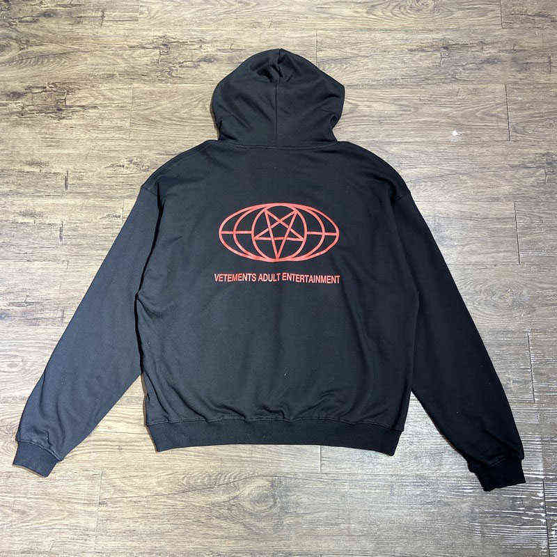 Men's Hoodies Sweatshirts Loose Red Sweatshirt Cotton Print Men Women 1 1high Quality VTM Casual Hoodie T220825