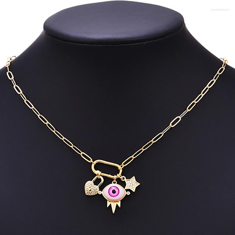 Pendant Necklaces Stainless Steel Long Chain Choker Necklace Boho Gothic Color Eye Star For Women Party Jewelry GiftPendant
Pendant Necklaces Stainless Steel Long Chain Choker Necklace Boho Gothic Color Eye Star For Women Party Jewelry GiftPendant