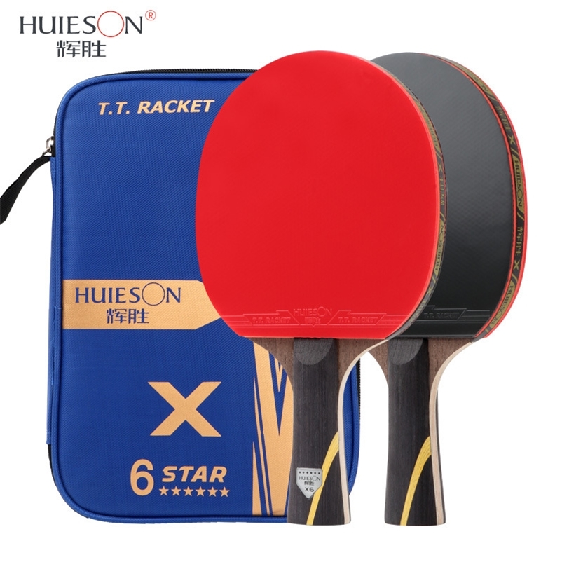 Table Tennis Raquets Huieson 6 Star Carbon Fiber Blade Table Tennis Racket Double Face Pimples 220811
Table Tennis Raquets Huieson 6 Star Carbon Fiber Blade Table Tennis Racket Double Face Pimples 220811