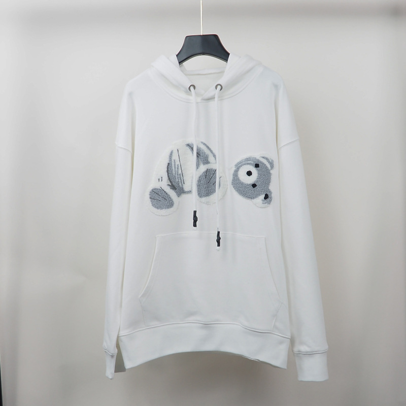 Hoodie Designer White Long Sleeve Sweethearts Sweatshirts Tech Fleeces Autumn And Winter Teddy Dear Hoody 100% Cotton Fashion Terry Explosion Men Women Size -XL, 2#