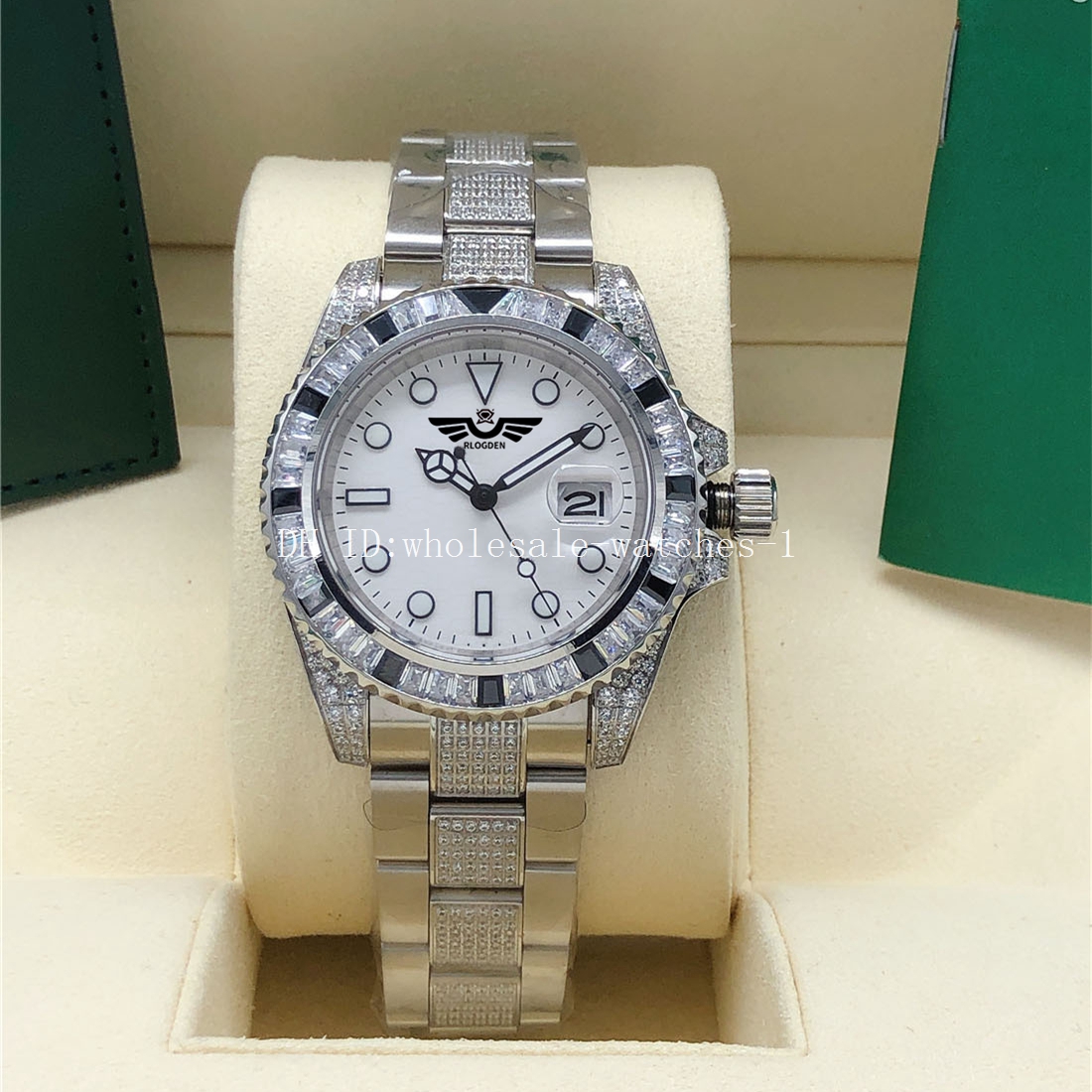 Watch 8 style Two Tone diamond 116659 white Dial diamond bezel Sapphire 40mm Automatic Date Mens Men's Watches Wristwatch, Add the freight;not watch
Watch 8 style Two Tone diamond 116659 white Dial diamond bezel Sapphire 40mm Automatic Date Mens Men's Watches Wristwatch, Add the freight;not watch