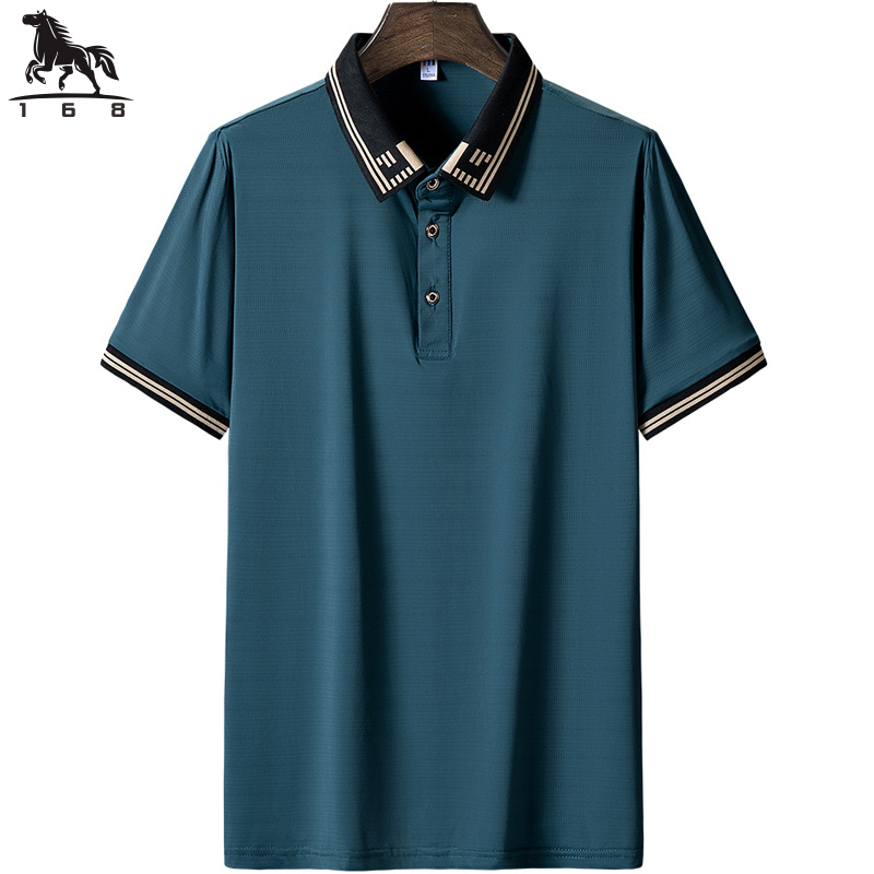 Men's Polos polo shirt men 6XL 7XL 8XL Summer high quality mens short-sleeved polo shirt Ice silk Men's business casual polo shirt 8927 2208