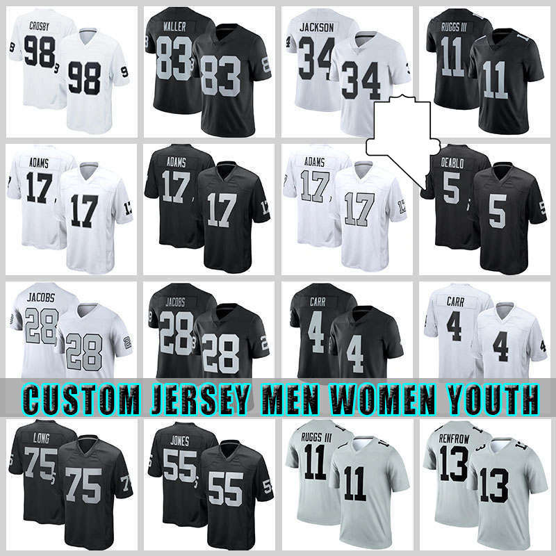 83 Darren Waller Football 98 Maxx Crosby Jerseys 28 Josh Jacobs 17 Davante Adams Derek Carr Hunter Renfrow Johnathan Abram Chandler Jones Denzel Perryman Zamir White, Custom women+patch (tuxizhe)
83 Darren Waller Football 98 Maxx Crosby Jerseys 28 Josh Jacobs 17 Davante Adams Derek Carr Hunter Renfrow Johnathan Abram Chandler Jones Denzel Perryman Zamir White, Custom women+patch (tuxizhe)
