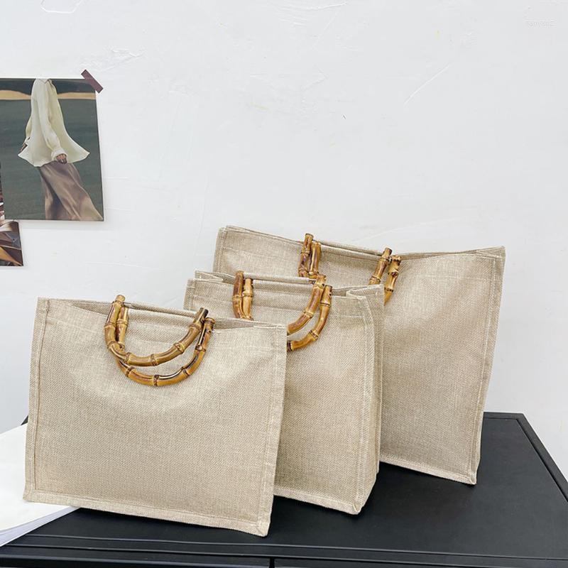 Shopping Bags Portable Burlap Jute Bag Handbag Bamboo Loop Handles Tote Retro DIY Women Big Size Beach For GirlsShopping, 22x16x13 cm
Shopping Bags Portable Burlap Jute Bag Handbag Bamboo Loop Handles Tote Retro DIY Women Big Size Beach For GirlsShopping, 22x16x13 cm