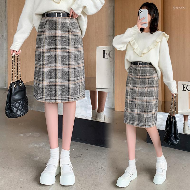 Skirts Women Wool Winter 2022 Thicken Woolen Plaid Elegant A Line Chic Skirt High Waist Female Midi Faldas Saia, Gray
Skirts Women Wool Winter 2022 Thicken Woolen Plaid Elegant A Line Chic Skirt High Waist Female Midi Faldas Saia, Gray