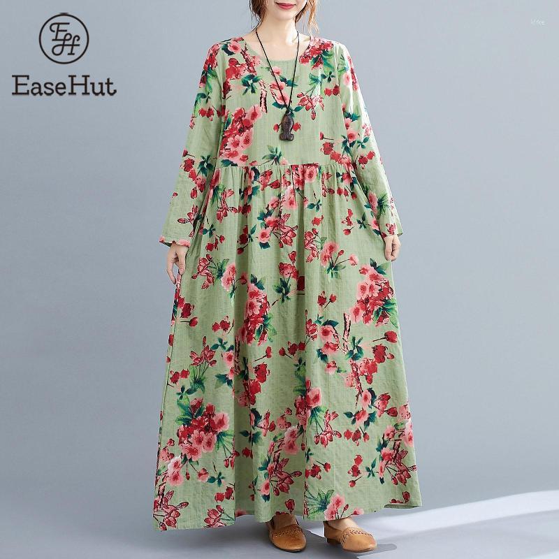 Casual Dresses EaseHut Autumn Vintage Floral Printed Maxi Women Long Sleeve Sundress Bohemian Femme Robe Cotton Linen VestidosCasual, Green
Casual Dresses EaseHut Autumn Vintage Floral Printed Maxi Women Long Sleeve Sundress Bohemian Femme Robe Cotton Linen VestidosCasual, Green