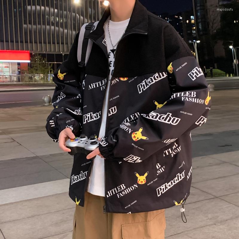 Men's Jackets College Style Trend Print Jacket Men Spring Autumn All-match Hip Hop Streetwear Unisex Korean Male Oversized Light Windbreake, Black
Men's Jackets College Style Trend Print Jacket Men Spring Autumn All-match Hip Hop Streetwear Unisex Korean Male Oversized Light Windbreake, Black