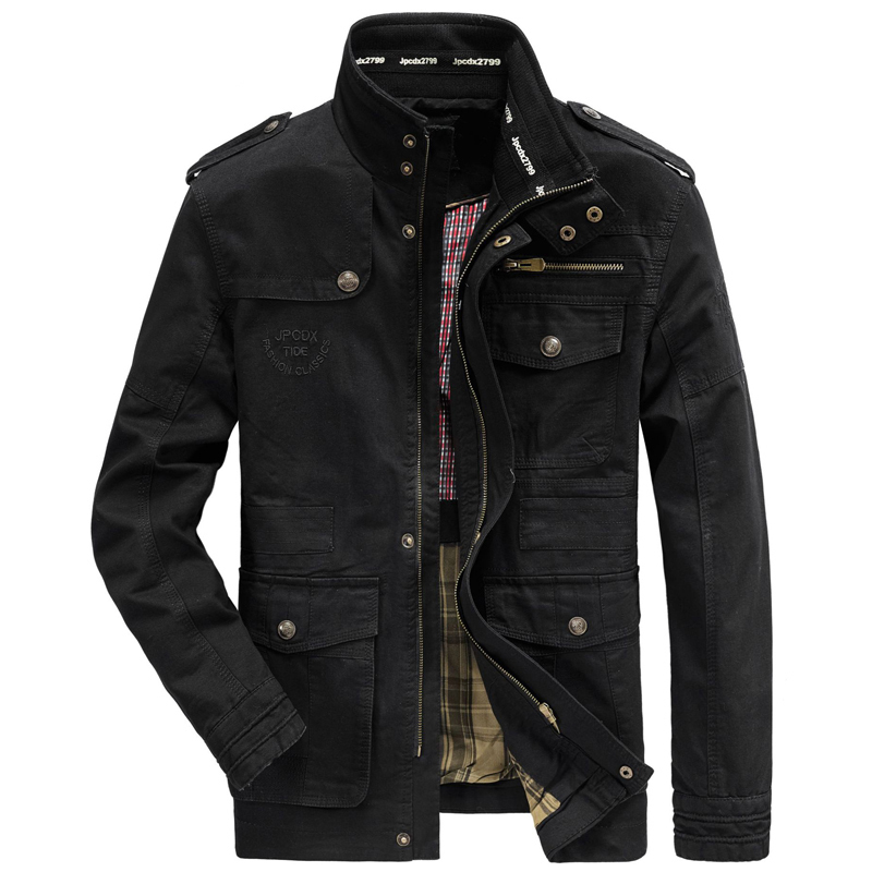 Men's Jackets Plus Size 7XL 8XL Military Jacket Men Spring Autumn Cotton Outdoor Multi-pocket Mens Jackets Casual Coat Male Chaqueta Hombre 22082