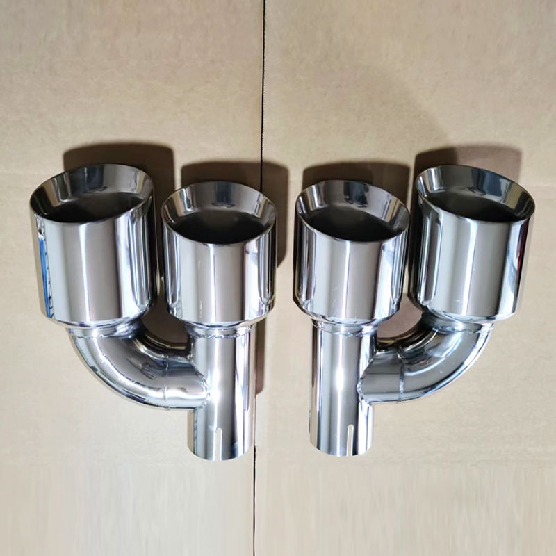 101-63H Car Double pipe Stainless steel exhaust pipe tail throat modified blue silver
101-63H Car Double pipe Stainless steel exhaust pipe tail throat modified blue silver