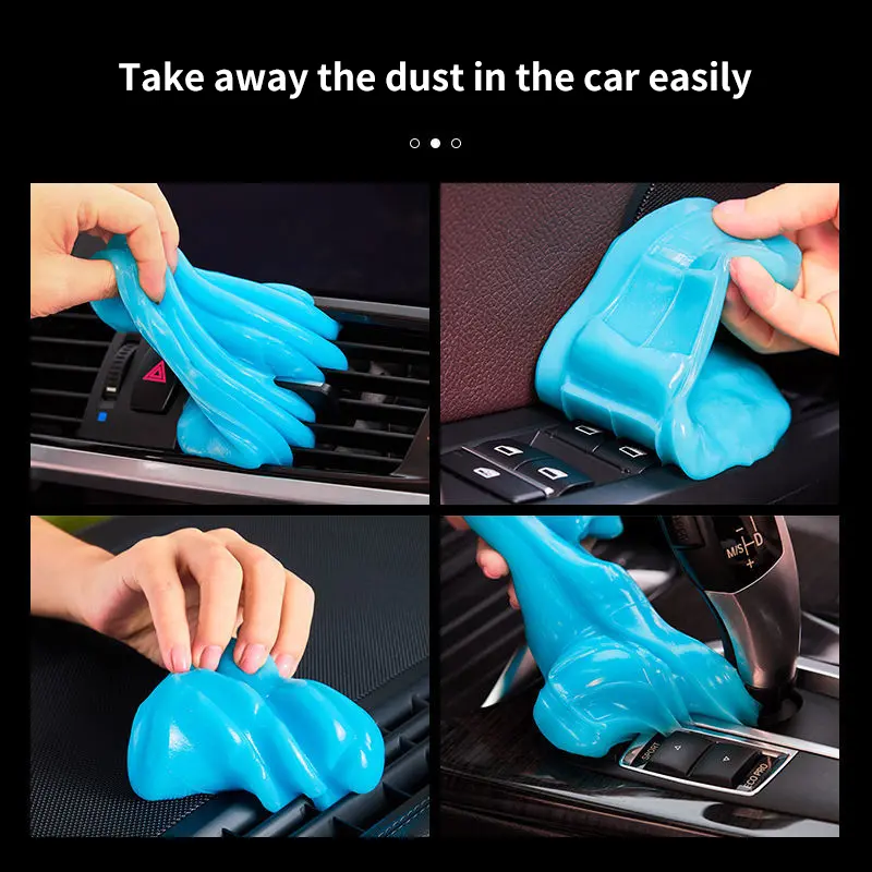 Car Wash Interior Cleaning Gel Slime Sponge Machine Auto Vent Magic Dust Remover Glue Computer Keyboard Dirt Cleaner
