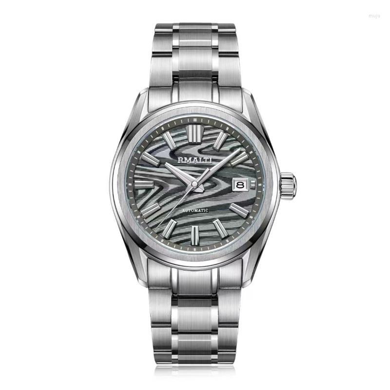 Wristwatches NH35 GS Gray Tree Texture Automatic Mechanical Watch Business Luxury Sapphire 10 Bar DateWristwatches, No logo
Wristwatches NH35 GS Gray Tree Texture Automatic Mechanical Watch Business Luxury Sapphire 10 Bar DateWristwatches, No logo