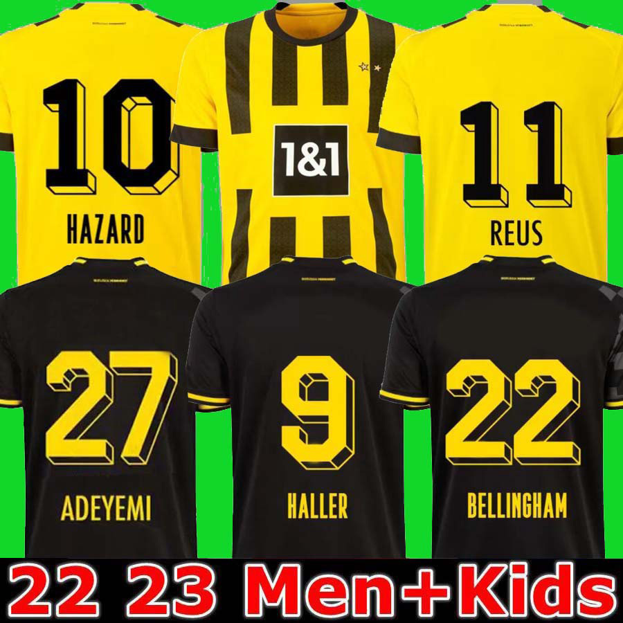 

HAALAND 22 23 110 Th soccer jersey KAMARA HALLER REUS BELLINGHAM HUMMELS REYNA BRANDT Dortmund 2022 2023 home away football shirt Borussia, 22 23 away aldult bundesliga