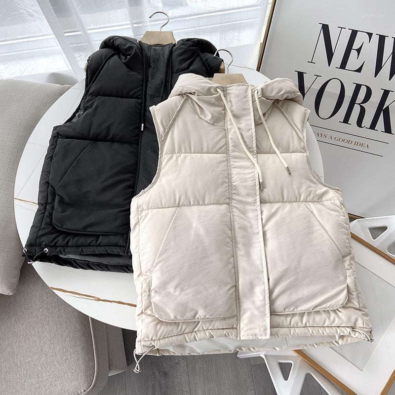 Women' Vests Women' 2022 Autumn Winter Vest Women Simple Solid With Hooded Drawstring Sleeveless Quilted Waistcoat Fashion Loose, 1b
Women' Vests Women' 2022 Autumn Winter Vest Women Simple Solid With Hooded Drawstring Sleeveless Quilted Waistcoat Fashion Loose, 1b