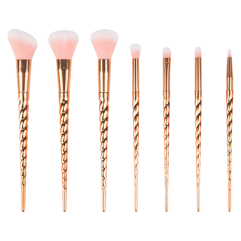 Fashion Girls Makeup Brush 7pcs Set Spiral Shaped Rose Gold Color Gift Cosmetic Brushes Tools
Fashion Girls Makeup Brush 7pcs Set Spiral Shaped Rose Gold Color Gift Cosmetic Brushes Tools