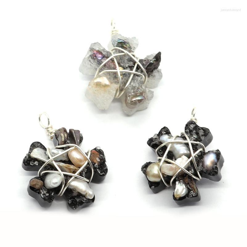 Pendant Necklaces Natural Pearl Necklace Twisted Copper Wire Crystal Charm Female Flower-shaped Diy Jewelry Handicraft AccessoriesPendant
Pendant Necklaces Natural Pearl Necklace Twisted Copper Wire Crystal Charm Female Flower-shaped Diy Jewelry Handicraft AccessoriesPendant
