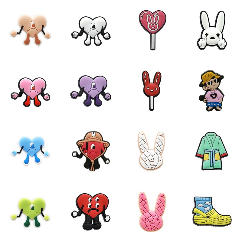 moq 20pcs new bad bunny custom silicone straw toppers cover charms buddies DIY decorative 8mm straw party supplies gift
moq 20pcs new bad bunny custom silicone straw toppers cover charms buddies DIY decorative 8mm straw party supplies gift