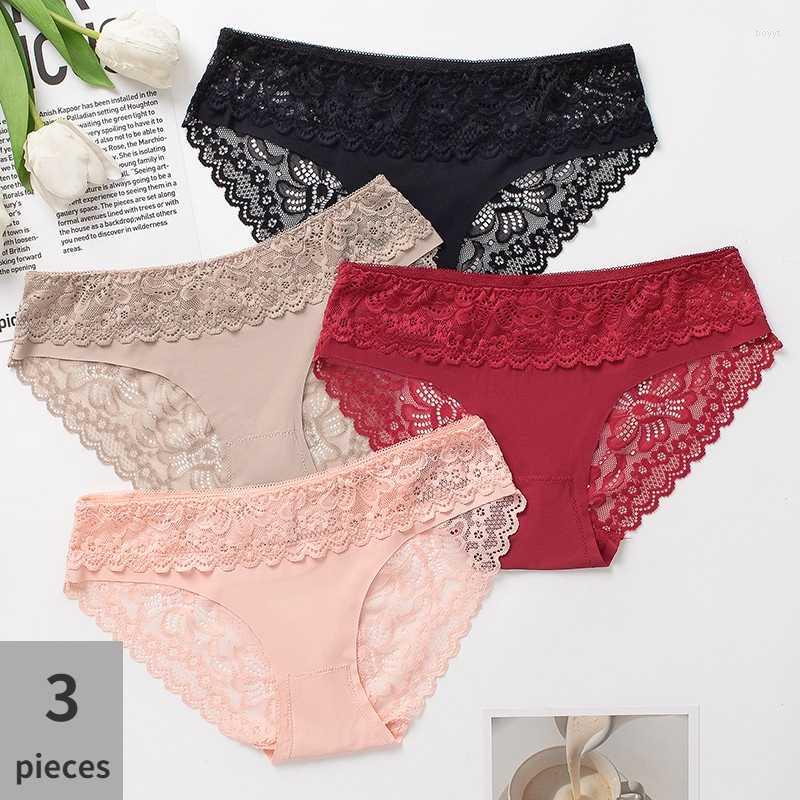 Women's Panties 3pcs Sexy Lace WomenTransparent Solid Lingerie Low Waist Female Briefs Hollow Out Breathable Seamless UnderwearWomen's, Set 17 
Women's Panties 3pcs Sexy Lace WomenTransparent Solid Lingerie Low Waist Female Briefs Hollow Out Breathable Seamless UnderwearWomen's, Set 17