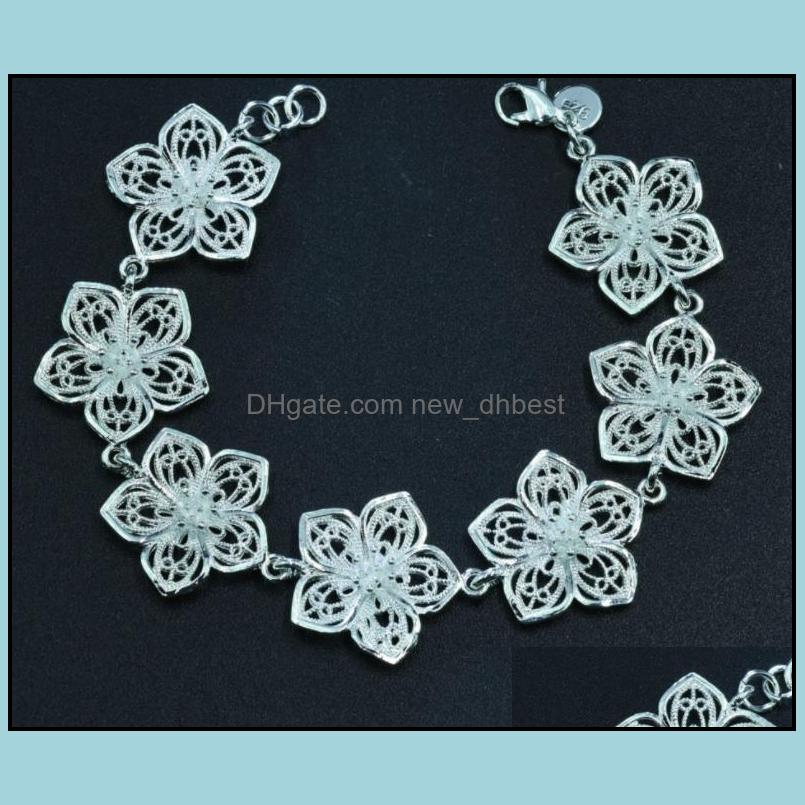 Link Chain Beautif Flower Bracelet For Women Classic High Quality Fashion Jewelry Wholesale Color Sier Bracelets Drop Delivery 2021 N Dhzas
Link Chain Beautif Flower Bracelet For Women Classic High Quality Fashion Jewelry Wholesale Color Sier Bracelets Drop Delivery 2021 N Dhzas