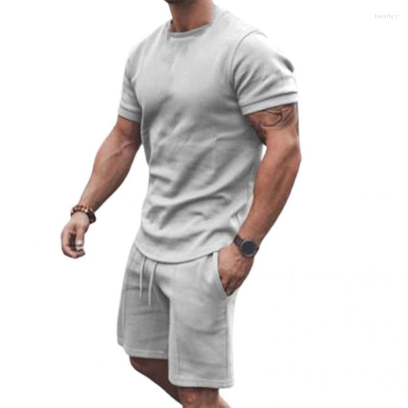 Men's Tracksuits 2 Pcs/Set Summer T-shirt Shorts Set Pullover Men Top Pants Pure Color, Blue
Men's Tracksuits 2 Pcs/Set Summer T-shirt Shorts Set Pullover Men Top Pants Pure Color, Blue