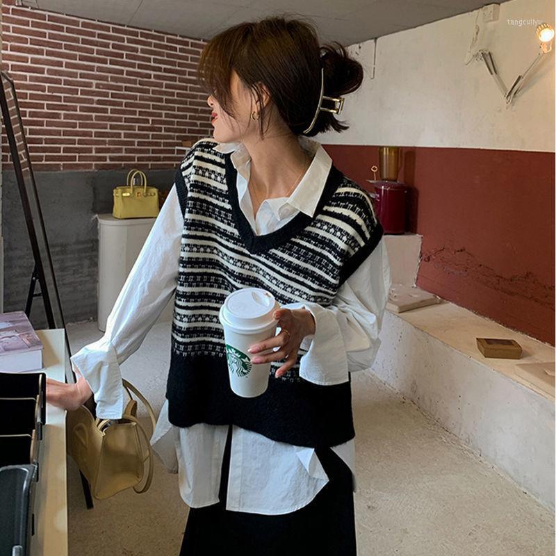 Women's Vests Women's Women Knitted Vest Sweater 2022 Fashion Knitting Sleeveless Vintage Striped Pullovers Female Waistcoat Oversized, Black
Women's Vests Women's Women Knitted Vest Sweater 2022 Fashion Knitting Sleeveless Vintage Striped Pullovers Female Waistcoat Oversized, Black