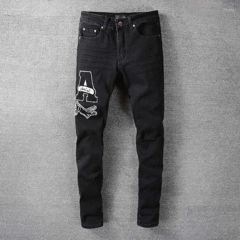 Men's Jeans High Street Flocking Letter Animal Men's Black Stretch Denim Motorcycle Pants Trendy Brand Hip Hop Graphic Men, 679
Men's Jeans High Street Flocking Letter Animal Men's Black Stretch Denim Motorcycle Pants Trendy Brand Hip Hop Graphic Men, 679