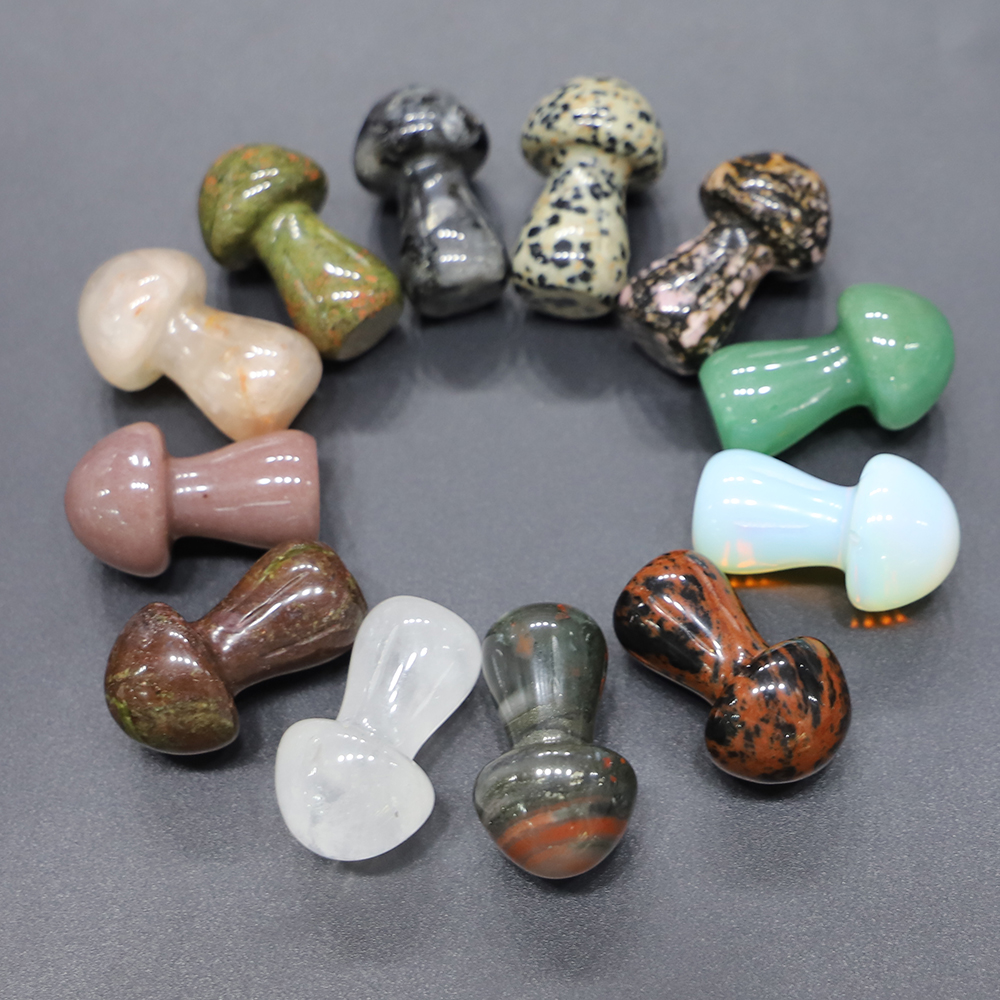 1.5inch Natural Stone Crystal Statue Carving Mushroom Ornamen Figurines Reiki Healing Collection Jewelry Quartz Home Decor
1.5inch Natural Stone Crystal Statue Carving Mushroom Ornamen Figurines Reiki Healing Collection Jewelry Quartz Home Decor