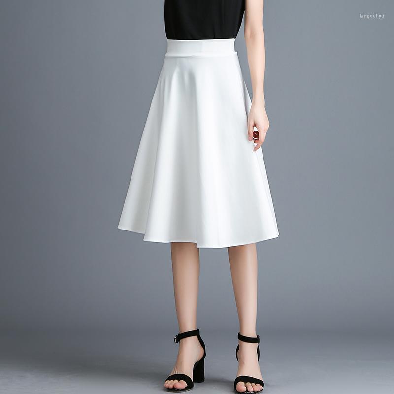 Skirts Summer Autumn Fashion Women's High Waist Pleated Solid Color Half Length Elastic Skirt Elegant Office Lady Black White, White 38cm
Skirts Summer Autumn Fashion Women's High Waist Pleated Solid Color Half Length Elastic Skirt Elegant Office Lady Black White, White 38cm