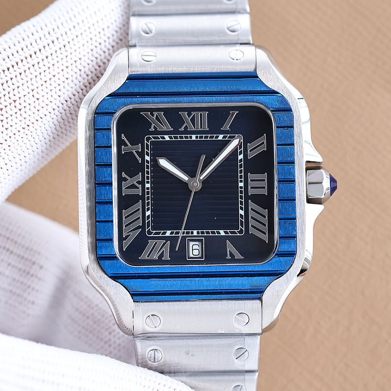 Mens Watch Automatic Mechanical Watches Stainless Steel Leather Strap Sapphire WristWatch Waterproof Montre de luxe WristWatches Rectangular Dial Diamonds, Color 1
Mens Watch Automatic Mechanical Watches Stainless Steel Leather Strap Sapphire WristWatch Waterproof Montre de luxe WristWatches Rectangular Dial Diamonds, Color 1