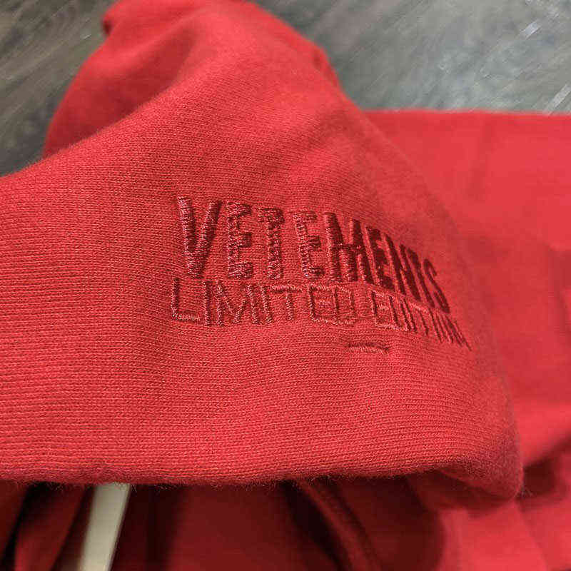 Men's Hoodies Sweatshirts Loose Red Sweatshirt Cotton Print Men Women 1 1high Quality VTM Casual Hoodie T220825