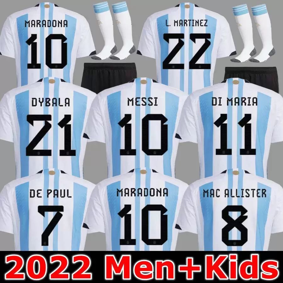 Player Fans Argentina Soccer Jersey Finalissima Special 22 23 DI MARIA Football Shirts 2022 2023 DYBALA LO CELSO MARADONA Men and Kids kit uniforms, 2022 home aldult player
Player Fans Argentina Soccer Jersey Finalissima Special 22 23 DI MARIA Football Shirts 2022 2023 DYBALA LO CELSO MARADONA Men and Kids kit uniforms, 2022 home aldult player