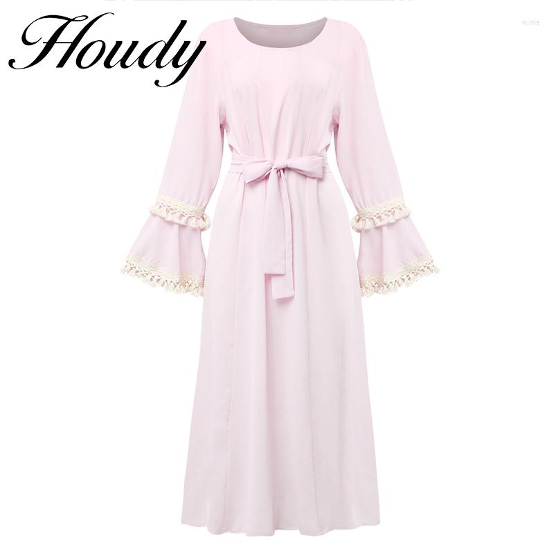 Casual Dresses Solid Color Dress Round Neck Stitching Bubble Long-Sleeved Loose Waist Tie Ladies Long Fashion Women' ClothingCasual, Pink
Casual Dresses Solid Color Dress Round Neck Stitching Bubble Long-Sleeved Loose Waist Tie Ladies Long Fashion Women' ClothingCasual, Pink