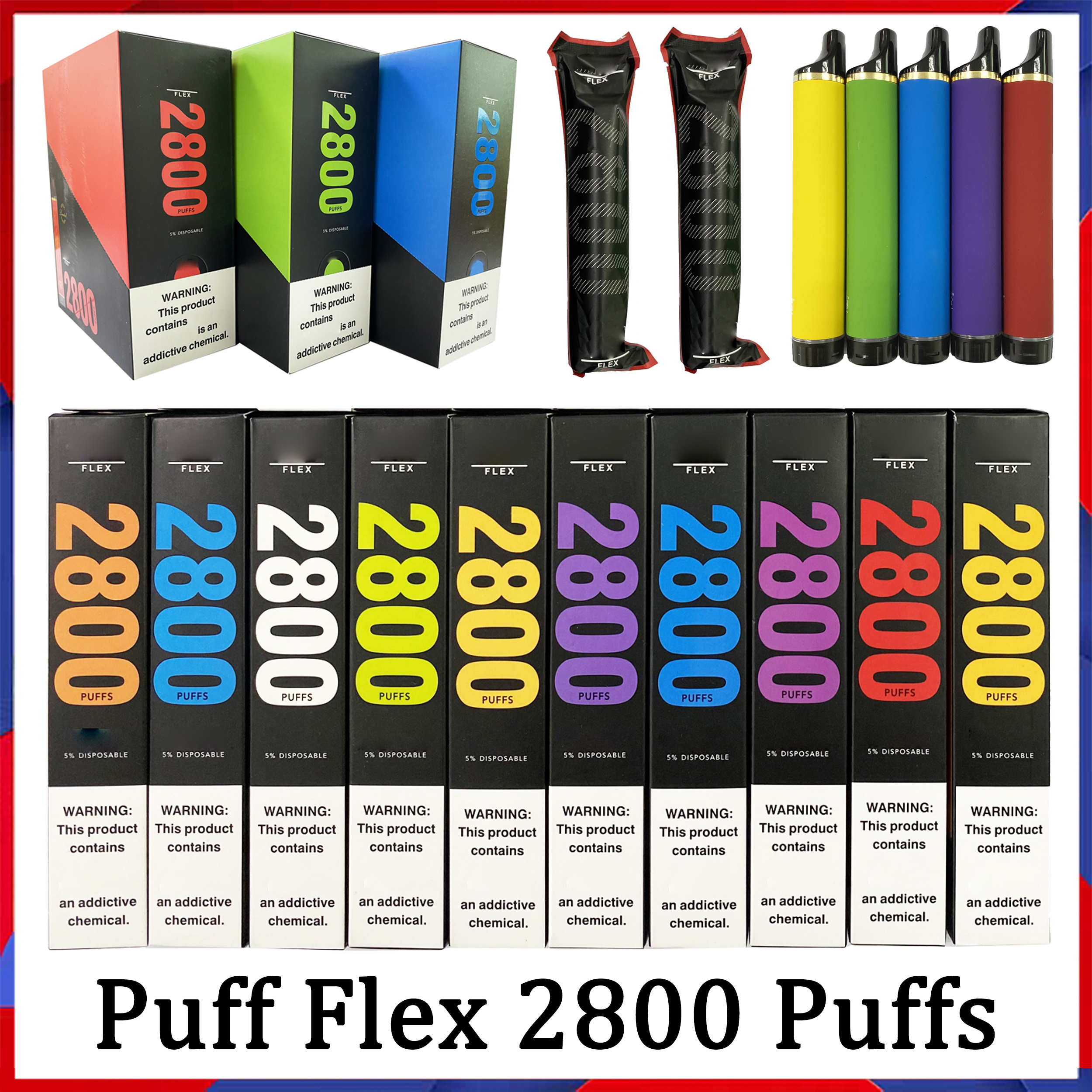 Puff Flex 2800 Puffs Disposable E Cigarette 1500mah Battery Pre-filled 8ml 5% Vaporizer 20 Colors In Stock Delivery Duty Paid DHL Fast Ship VS Bang Esco Ultra
Puff Flex 2800 Puffs Disposable E Cigarette 1500mah Battery Pre-filled 8ml 5% Vaporizer 20 Colors In Stock Delivery Duty Paid DHL Fast Ship VS Bang Esco Ultra