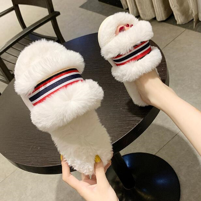 Slippers Winter Women House Indoor Home Spring Plush Fur Casual Slides Flip Flops Flat Shoes Woman 220826, White
Slippers Winter Women House Indoor Home Spring Plush Fur Casual Slides Flip Flops Flat Shoes Woman 220826, White