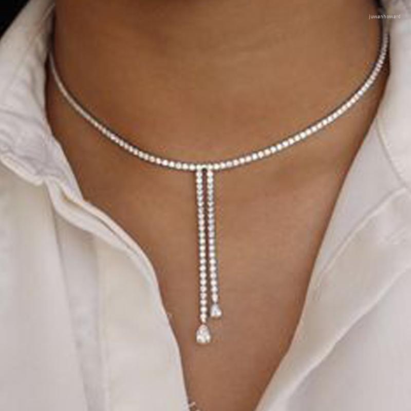 Chains Personality Water Drop Tassel Necklace European And American Fashion Stage Party Rhinestone Selling Jewelry WomenChains
Chains Personality Water Drop Tassel Necklace European And American Fashion Stage Party Rhinestone Selling Jewelry WomenChains