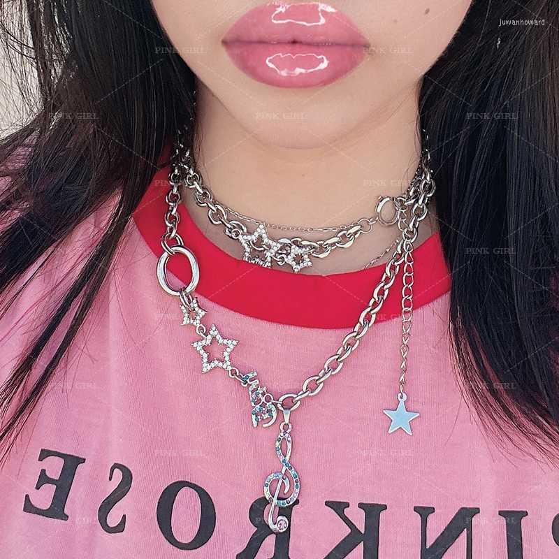 Pendant Necklaces Jewelry Musical Note Star Necklace For Women Metal Cool Fashion Punk Vintage Harajuku Crystal Charms 90s Aesthetic Gifts
Pendant Necklaces Jewelry Musical Note Star Necklace For Women Metal Cool Fashion Punk Vintage Harajuku Crystal Charms 90s Aesthetic Gifts