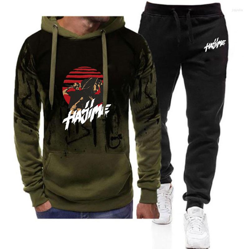 Men' Hoodies 2022 Men' Hajime Miyagi Andy Printing Fashion Cotton Sweatpants Gradient Pullover Leisure 2 Piece Set
Men' Hoodies 2022 Men' Hajime Miyagi Andy Printing Fashion Cotton Sweatpants Gradient Pullover Leisure 2 Piece Set