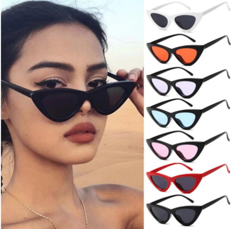 Fashion Cat Eye Sunglasses Small Frame Transparent Triangle Glasses European and American 
Fashion Cat Eye Sunglasses Small Frame Transparent Triangle Glasses European and American