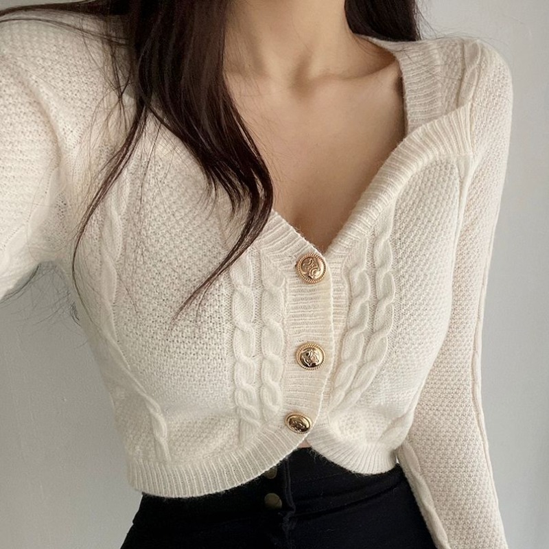 Women's Fur Faux Fur Cardigans Jumpers Korean Chic Retro Slim Autumn Long Sleeve V Neck White Knitted Sweater Crop Sueters De Mujer Wild Fashion Sexy 220826, Black
Women's Fur Faux Fur Cardigans Jumpers Korean Chic Retro Slim Autumn Long Sleeve V Neck White Knitted Sweater Crop Sueters De Mujer Wild Fashion Sexy 220826, Black