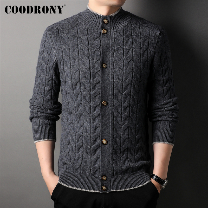 Men's Jackets COODRONY Brand Winter Thick Warm Button Turtleneck Sweater Cardigan Men Clothing Arrival Fashion Casual Knitted Jacket Z2009 220826, Xxl
Men's Jackets COODRONY Brand Winter Thick Warm Button Turtleneck Sweater Cardigan Men Clothing Arrival Fashion Casual Knitted Jacket Z2009 220826, Xxl
