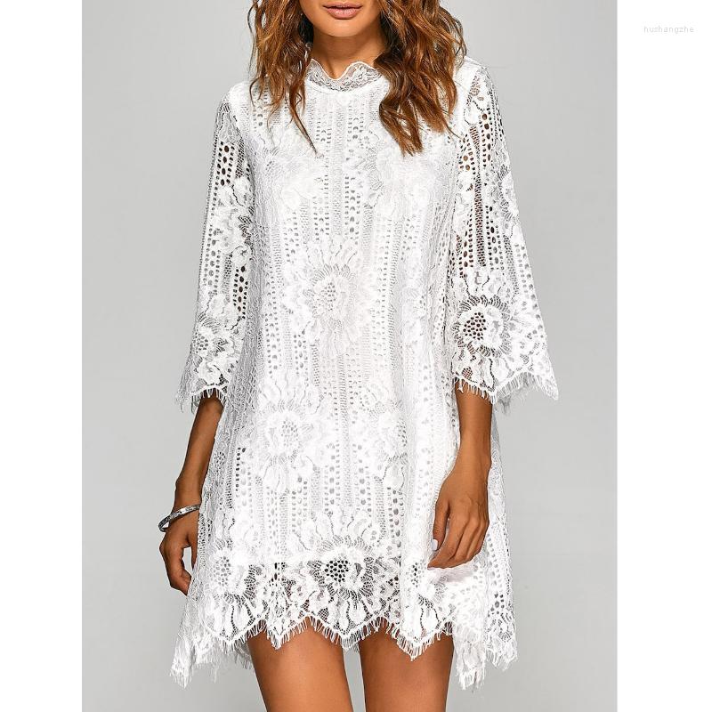 Casual Dresses European And American Style Dress Simple Solid Color Lace Hollow Chain Link Fashion Women' Short Skirt, Picture color
Casual Dresses European And American Style Dress Simple Solid Color Lace Hollow Chain Link Fashion Women' Short Skirt, Picture color