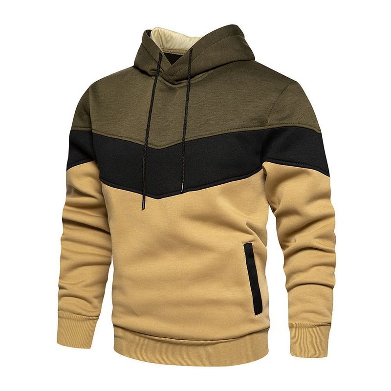 Men's Hoodies Sweatshirts Mens Hip Hop Hooded Sweatshirt Hoodies Clothing Casual Fleece Warm Streetwear Male Fashion Autumn Winter Patchwork Outw